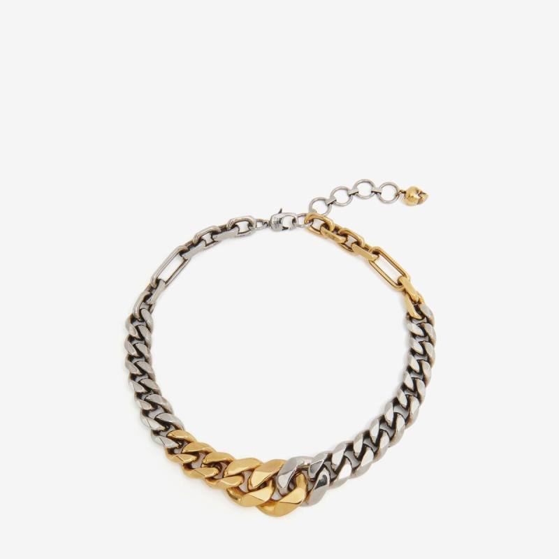 Alexander McQueen Women's Silver Chain Choker (Brass)